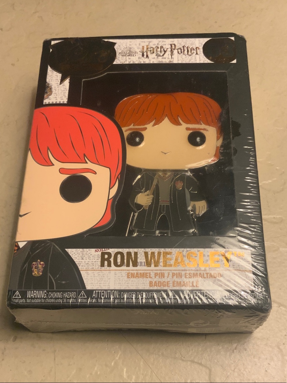 Funko Harry Potter Ron Weasley #3 Enamel Pin - Red, Brown, Black